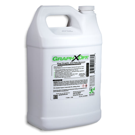 1 gallon bottle of GraphXOff vinyl, adhesive, and paint remover